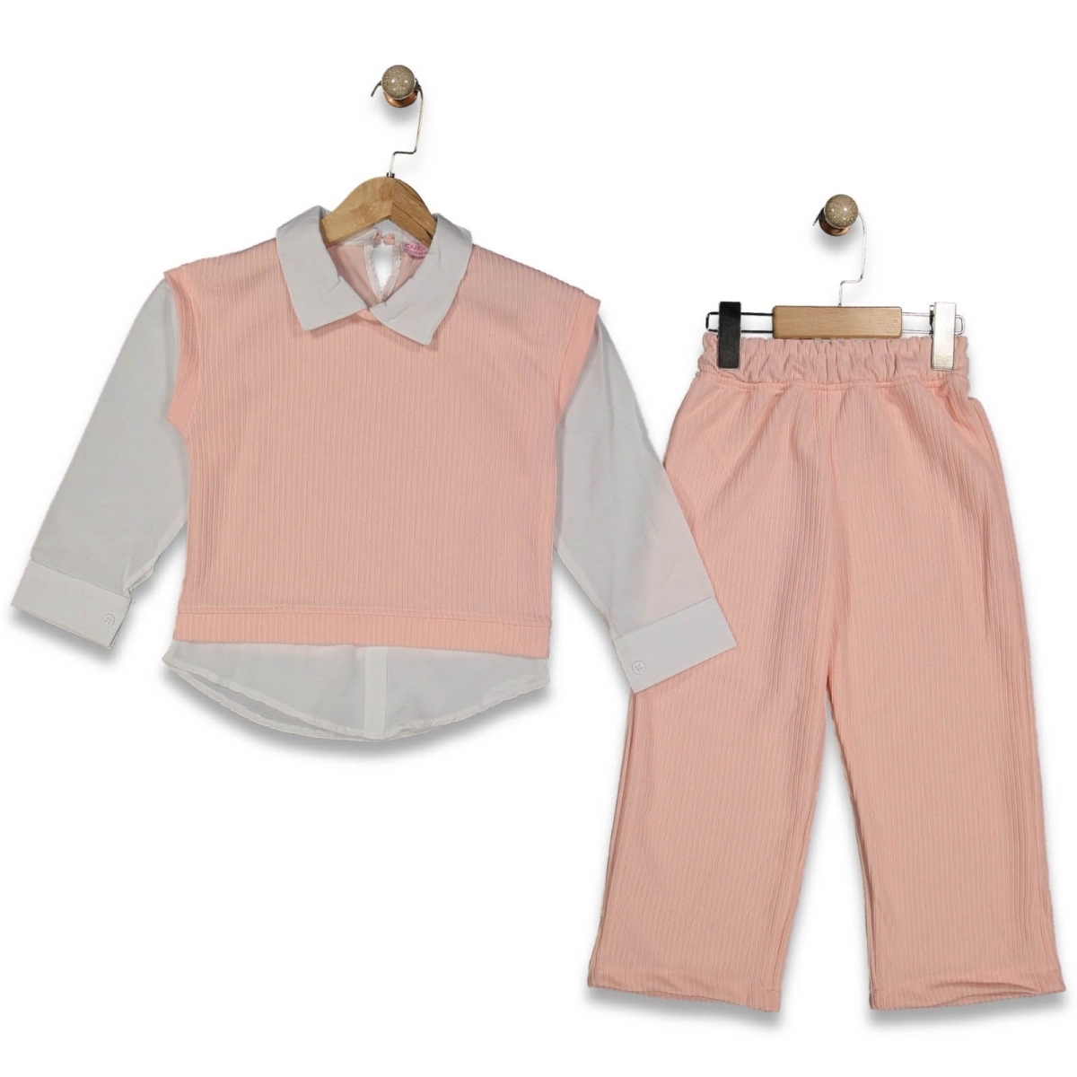 KIZ 5/12 YAŞ FİTİLLİ YELEKLİ 3LÜ TAKIM