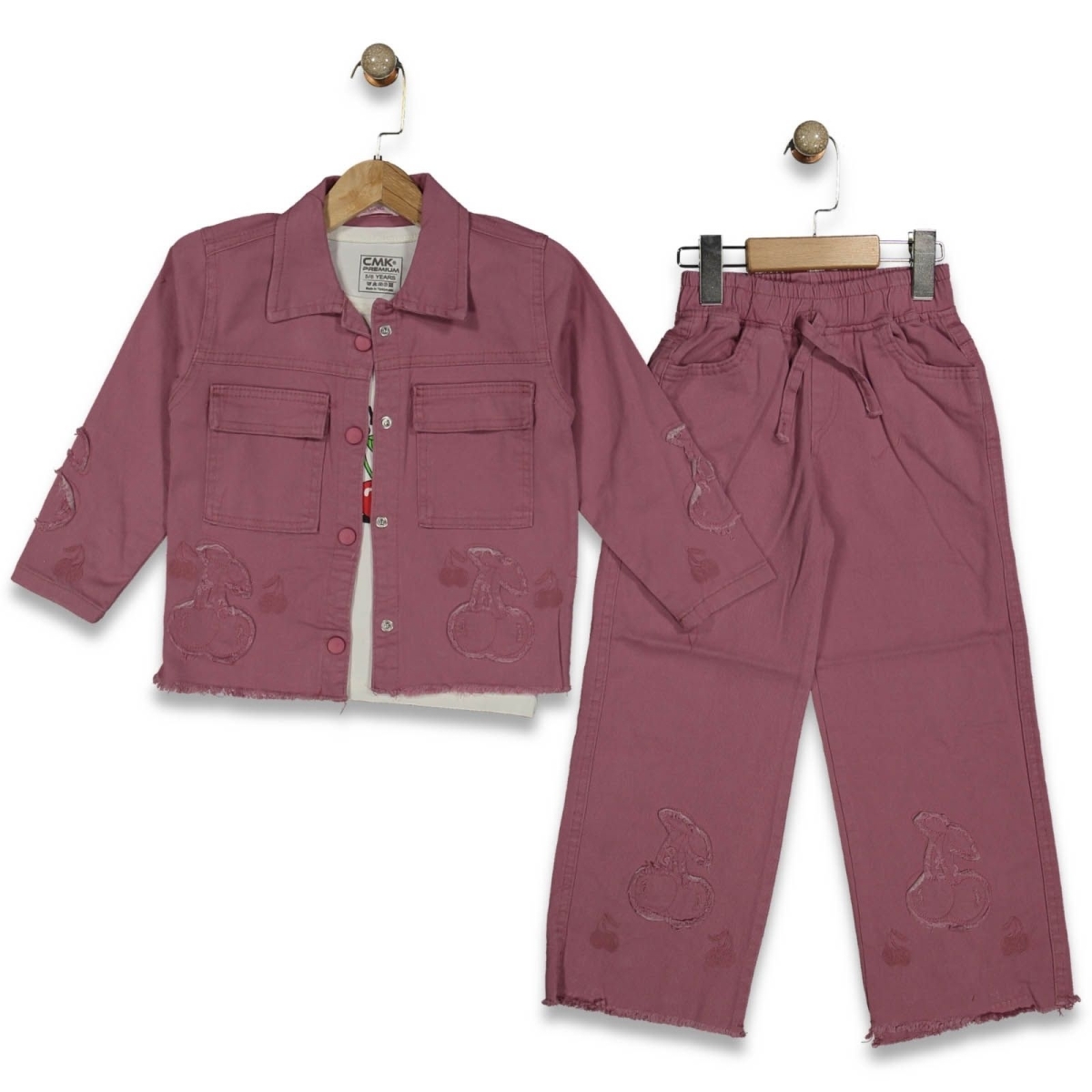 KIZ 5/12 YAŞ KİRAZ I THINK YOURE 3 LÜ KOT  TAKIM