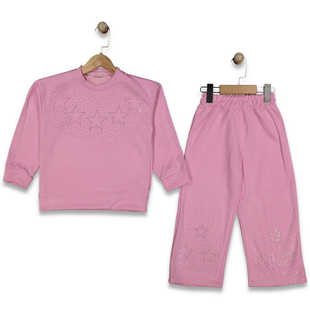 KIZ 5/12 YAŞ YILDIZLI TAŞLI 2Lİ TAKIM