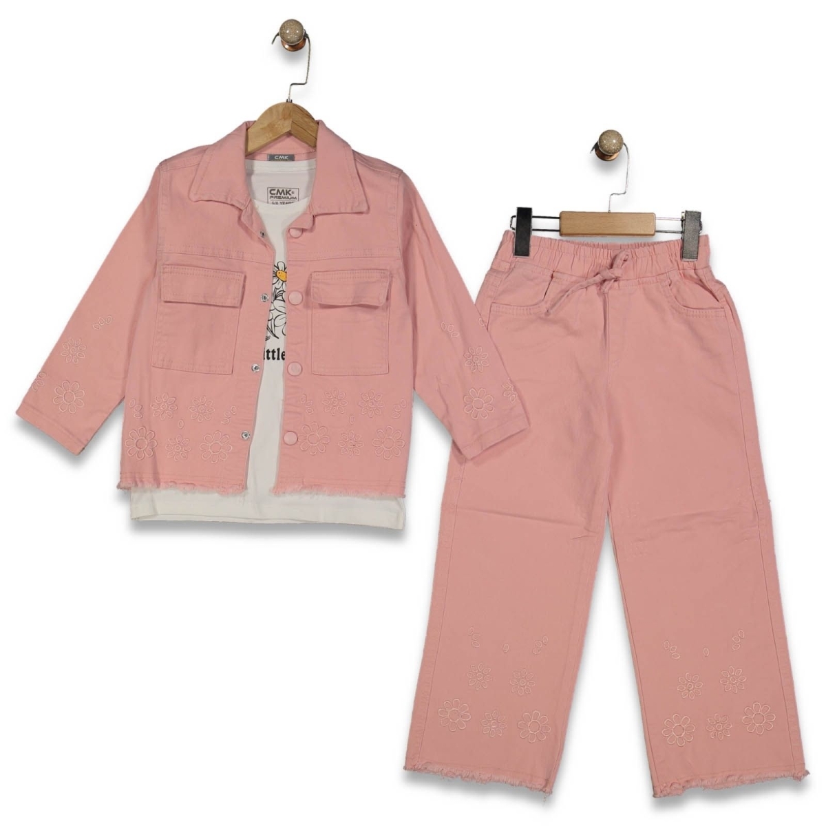 KIZ 5/12 YAŞKOT CEKETLİ 3LÜ TAKIM