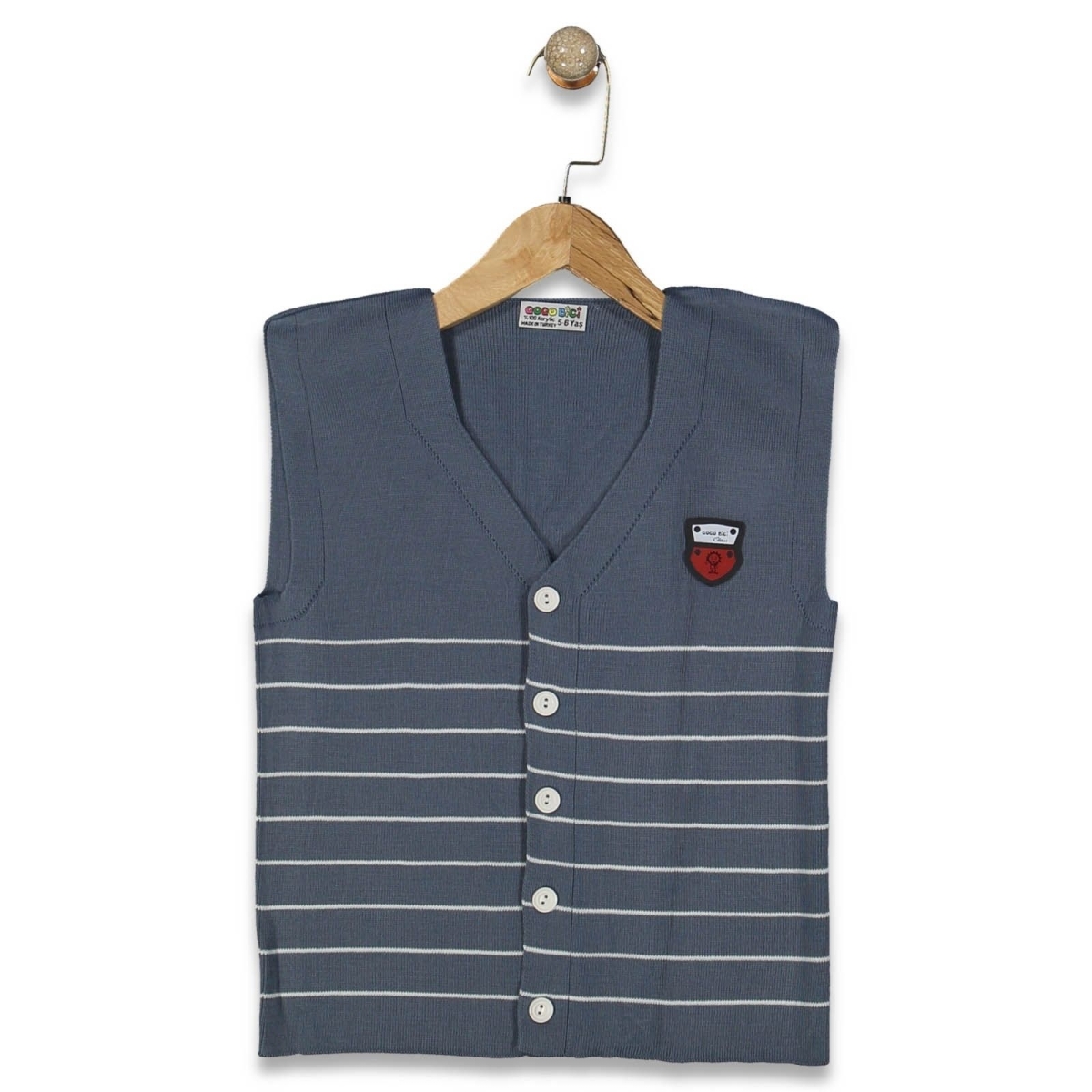 KIZ 5/8 YAŞ ÇİZGİLİ GARSON YELEK