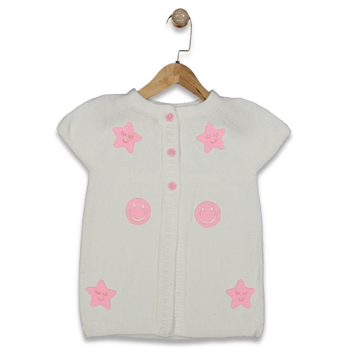 KIZ 5/8 YAŞ GÜLENYÜZ YILDIZLI GARSON YELEK