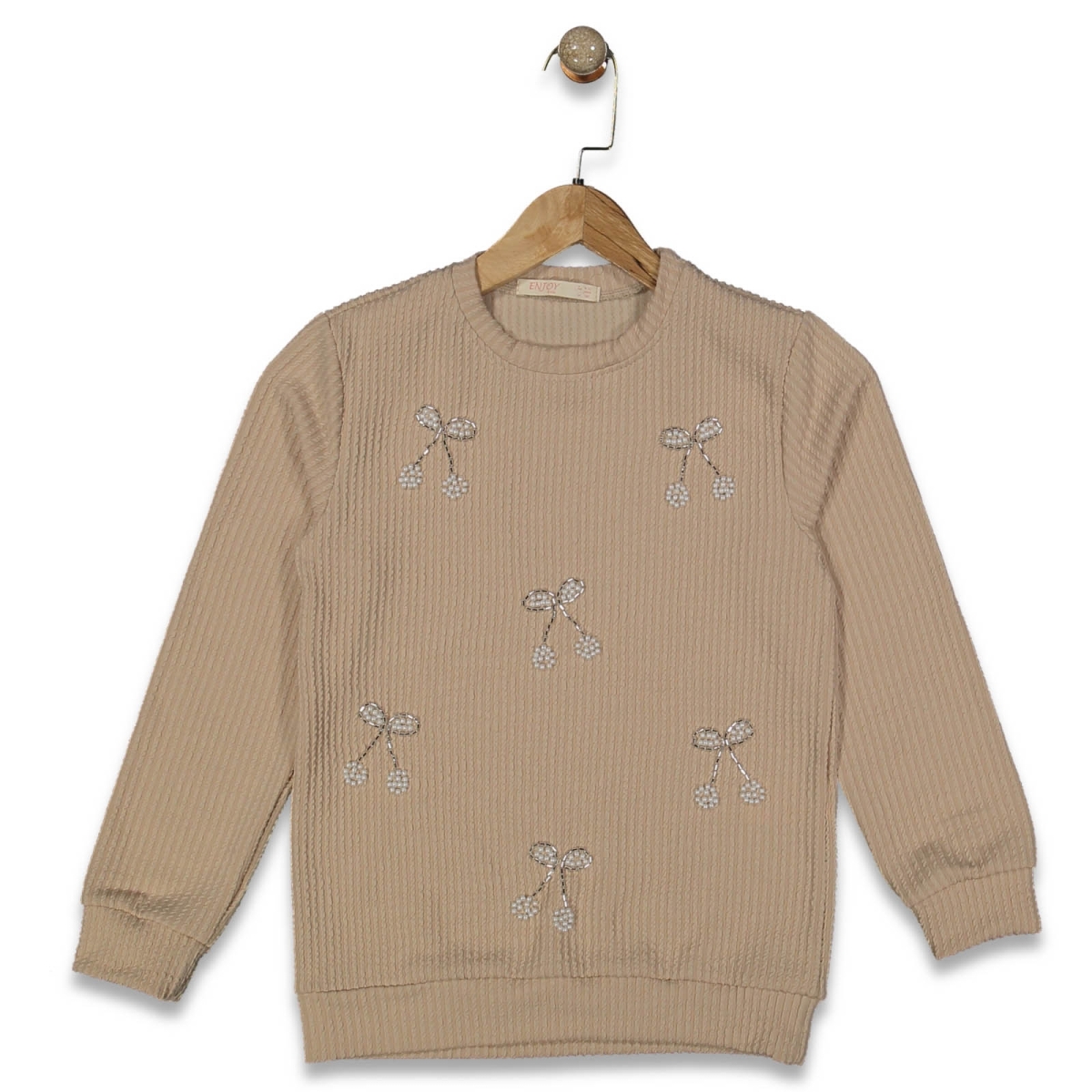 KIZ 5/8 YAŞ KİRAZLI BONCUKLU BADİ