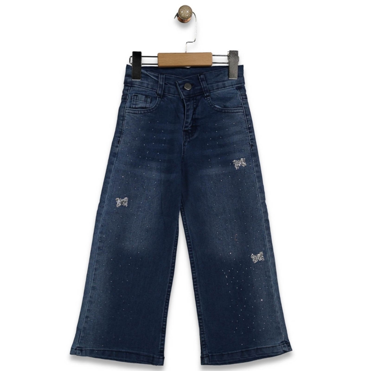 KIZ 5/8 YAŞ MİNİK TAŞLI KOT PANTOLON