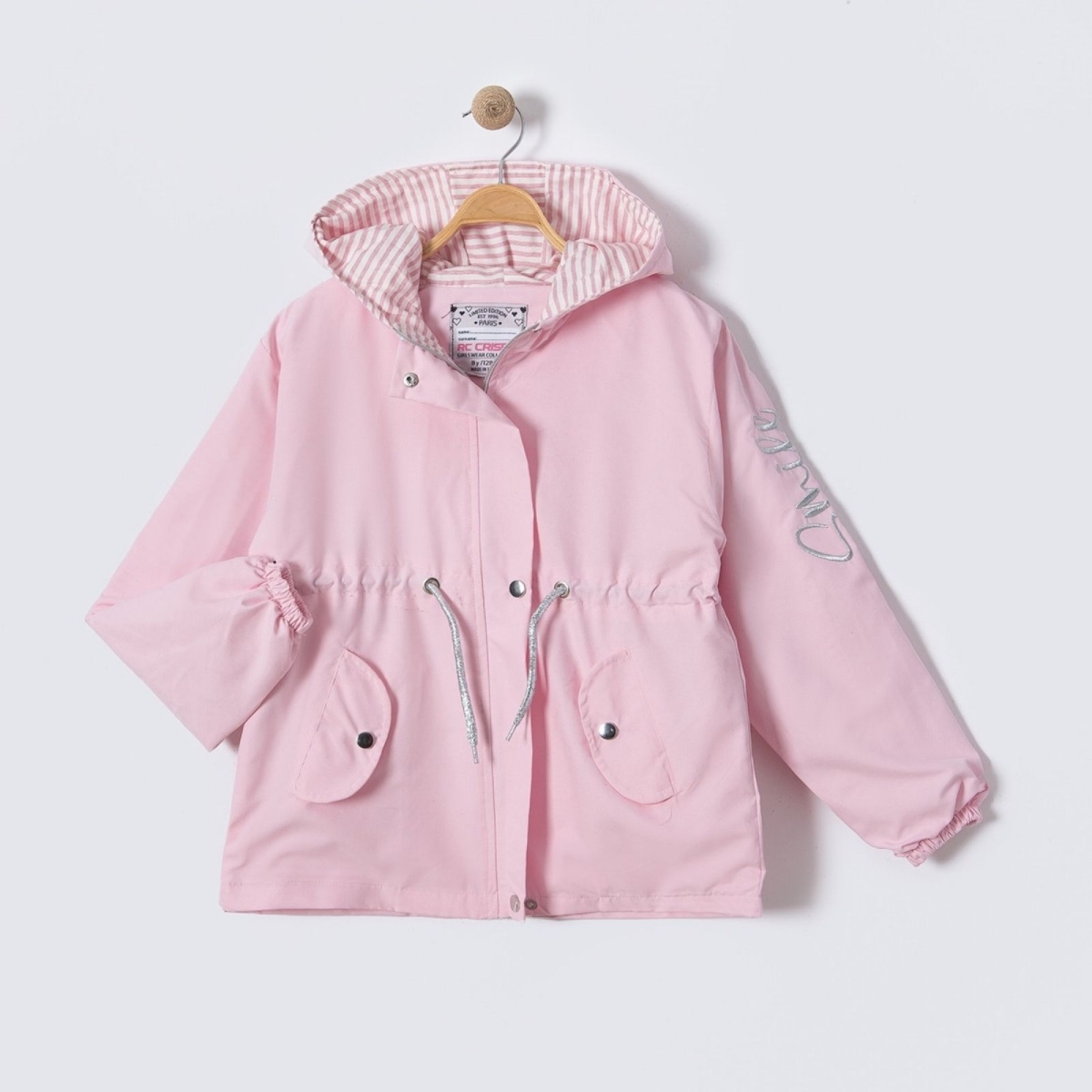 KIZ 5/8 YAŞ SMİLE NAKIŞLI TRENCKOT