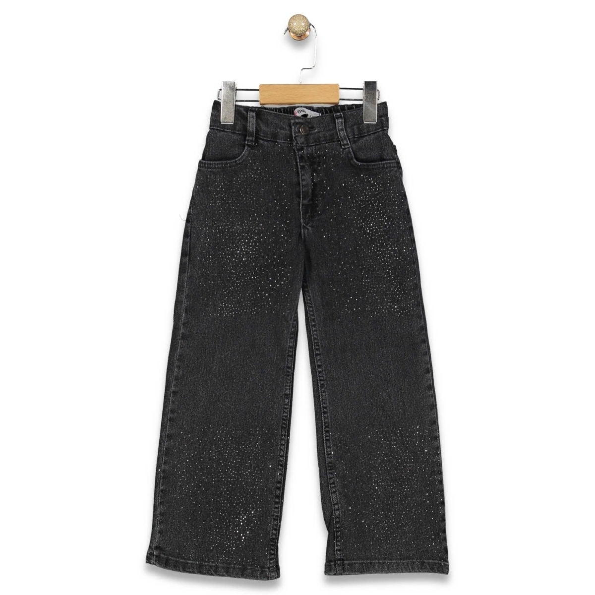 KIZ 6/10 YAŞ  KÜÇÜK TAŞLI KOT PANTALON