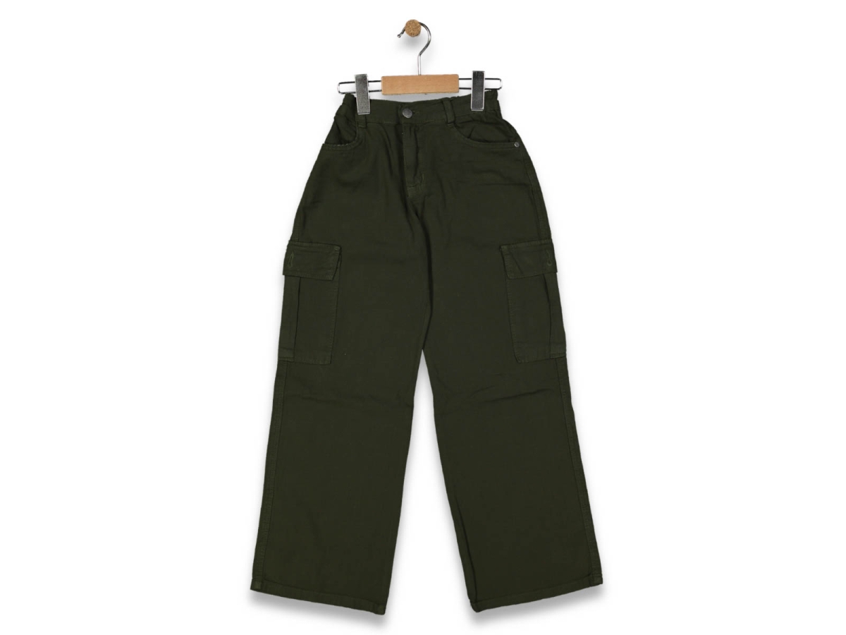 KIZ 6/10 YAŞ PİEFTİ KARGO CEPLİ PANTOLON