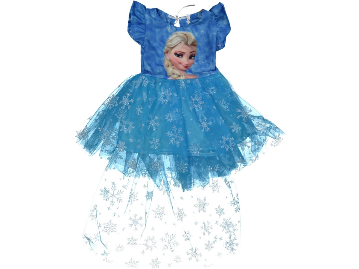 KIZ 6/10 YAŞ SİMLİ ELSA ELBİSE