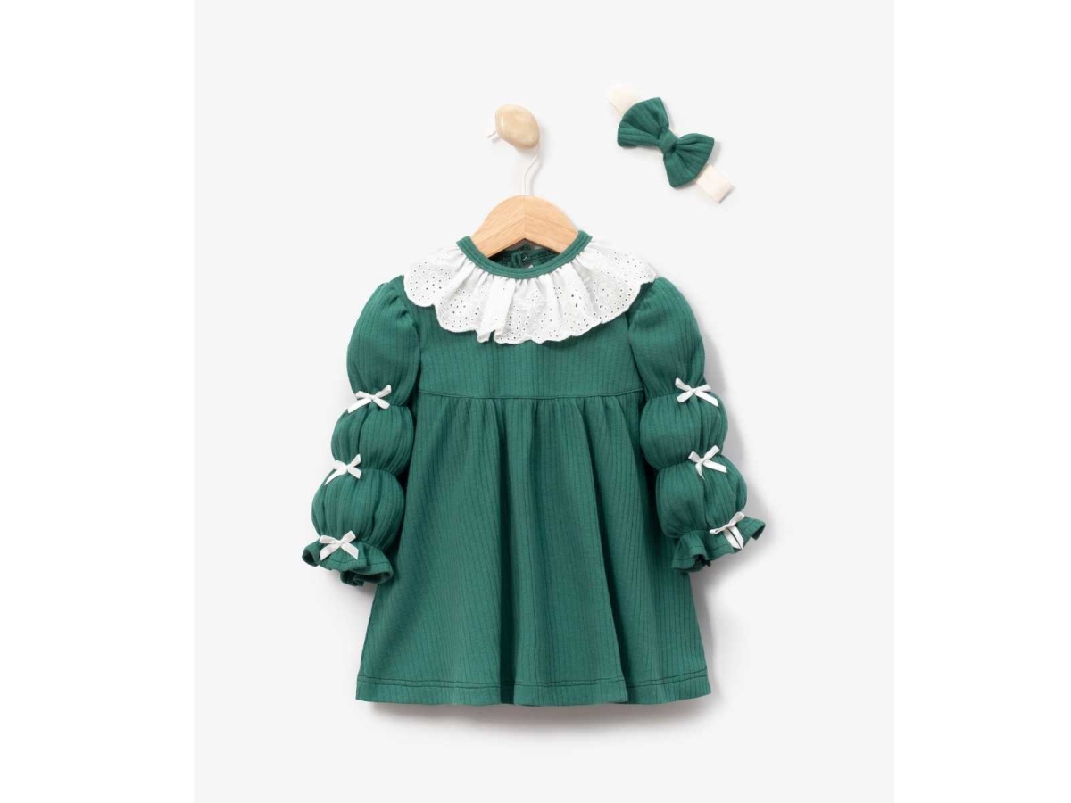 KIZ 6/12 AY 5 FİYONKLU ELBİSE