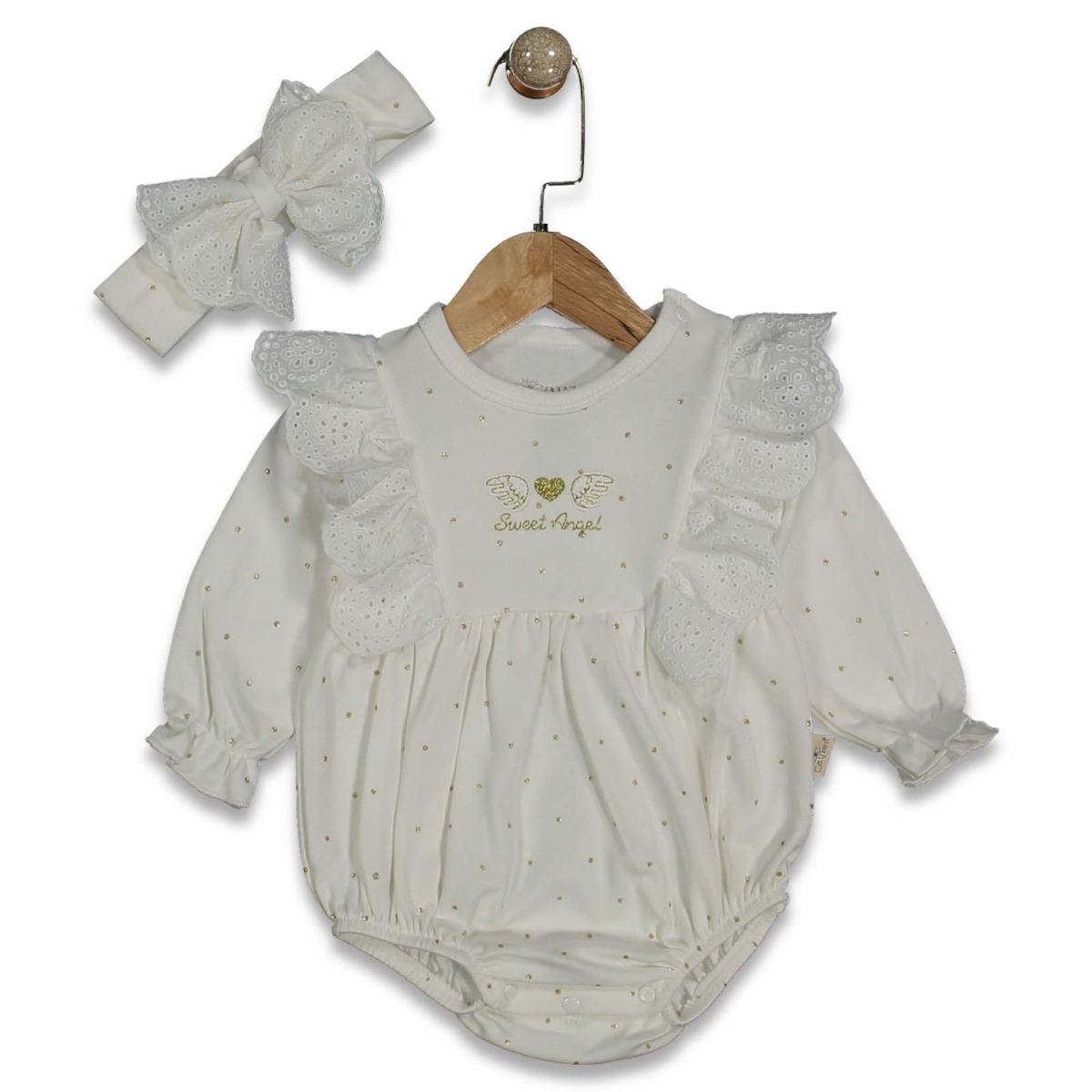 KIZ 6/12 AY ANGEL NAKIŞLI KIZ ROMPER