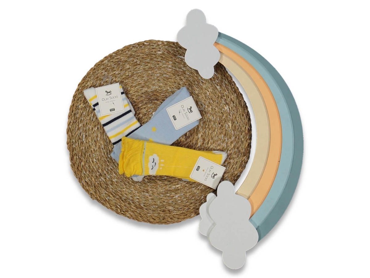 KIZ 6/12 AY BULUTLU DİZ ALTI ÇORABI