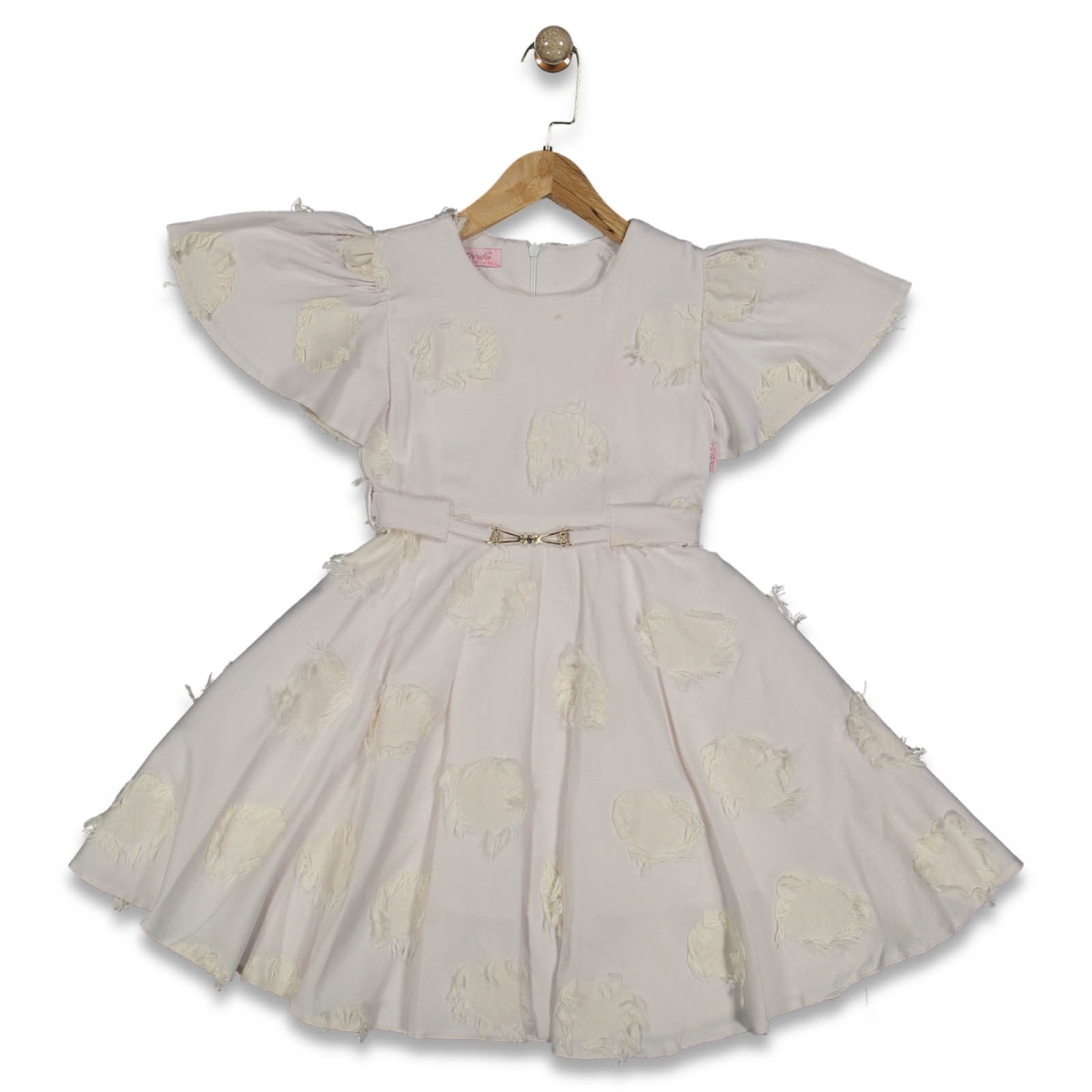 KIZ 6/12 YAŞ APLİKLİ ELBİSE