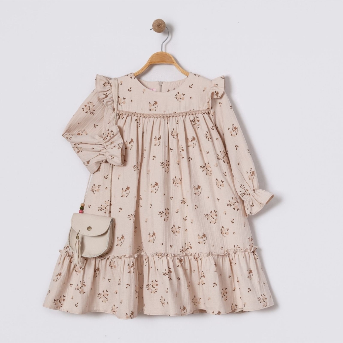 KIZ 6/12 YAŞ BASKILI TUNİK ELBİSE