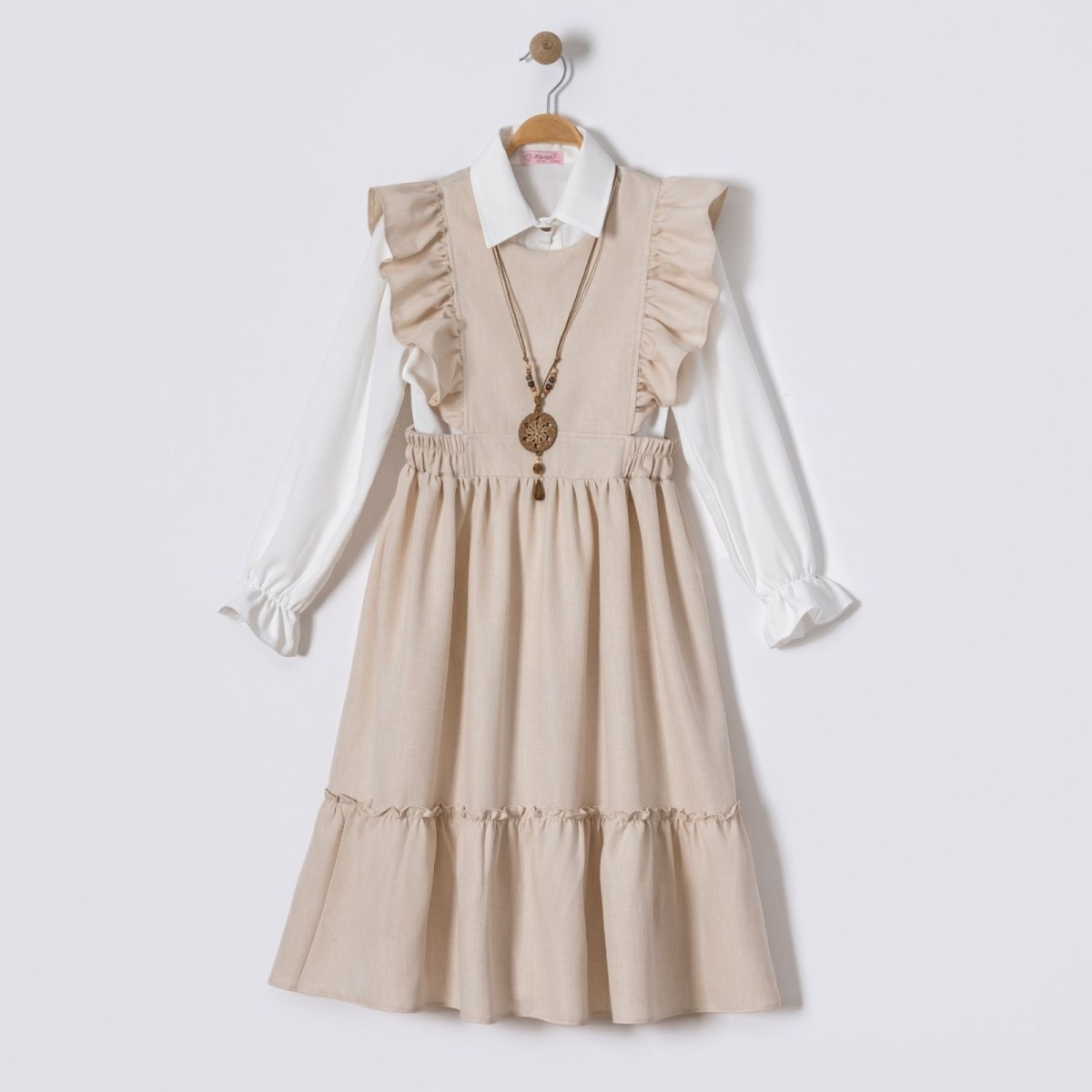 KIZ 6/12 YAŞ FLAMLI ELBİSE