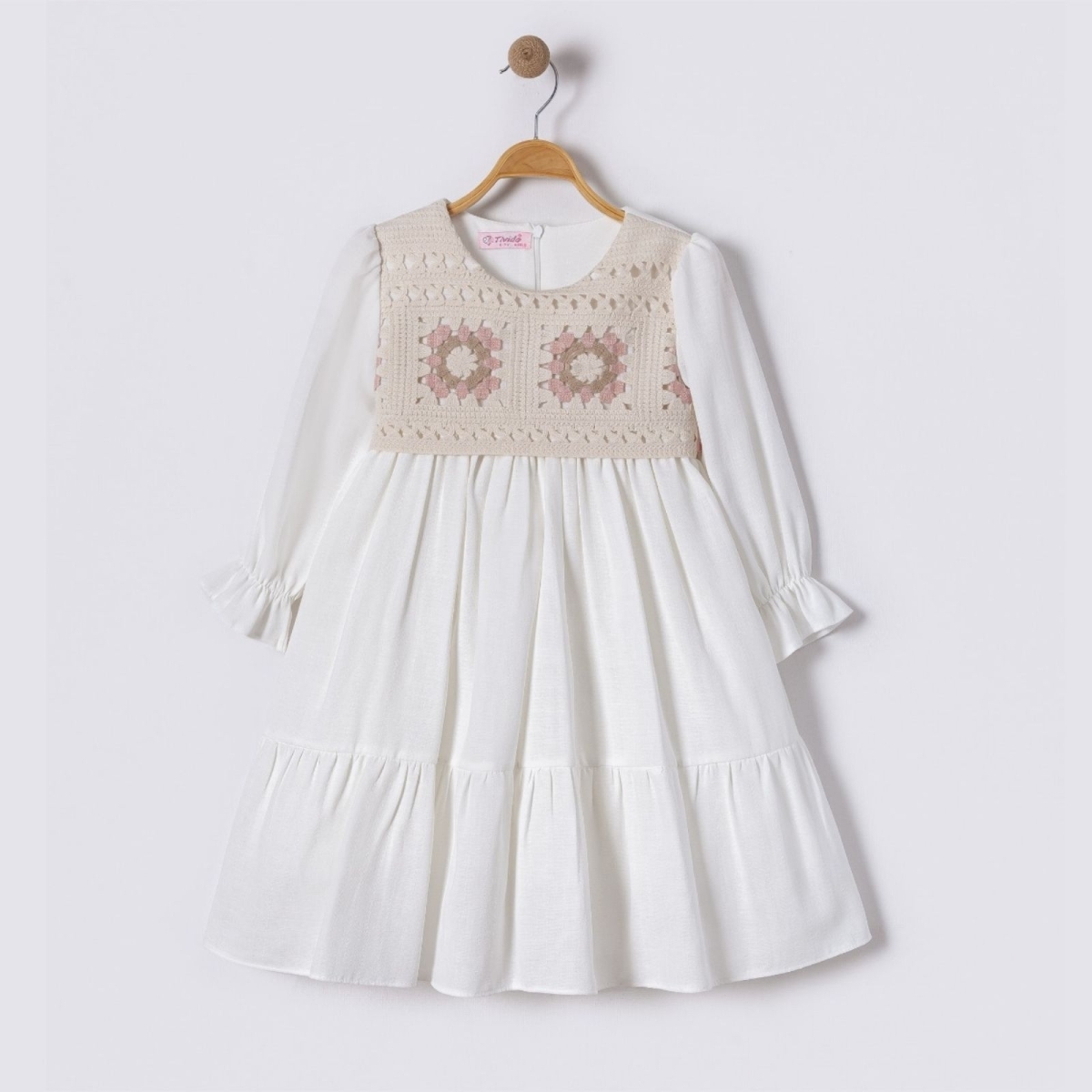 KIZ 6/12 YAŞ GÖGÜS TRİKOLU ELBİSE