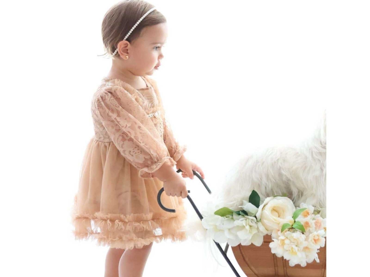 KIZ 6/18 AY ARWIN BABY ROMPER DANTELLİ ELBİSE