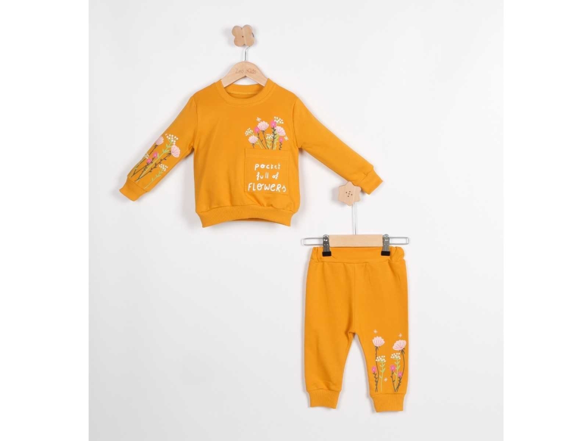 KIZ 6/18 AY FLOWERS CEPLİ TAKIM