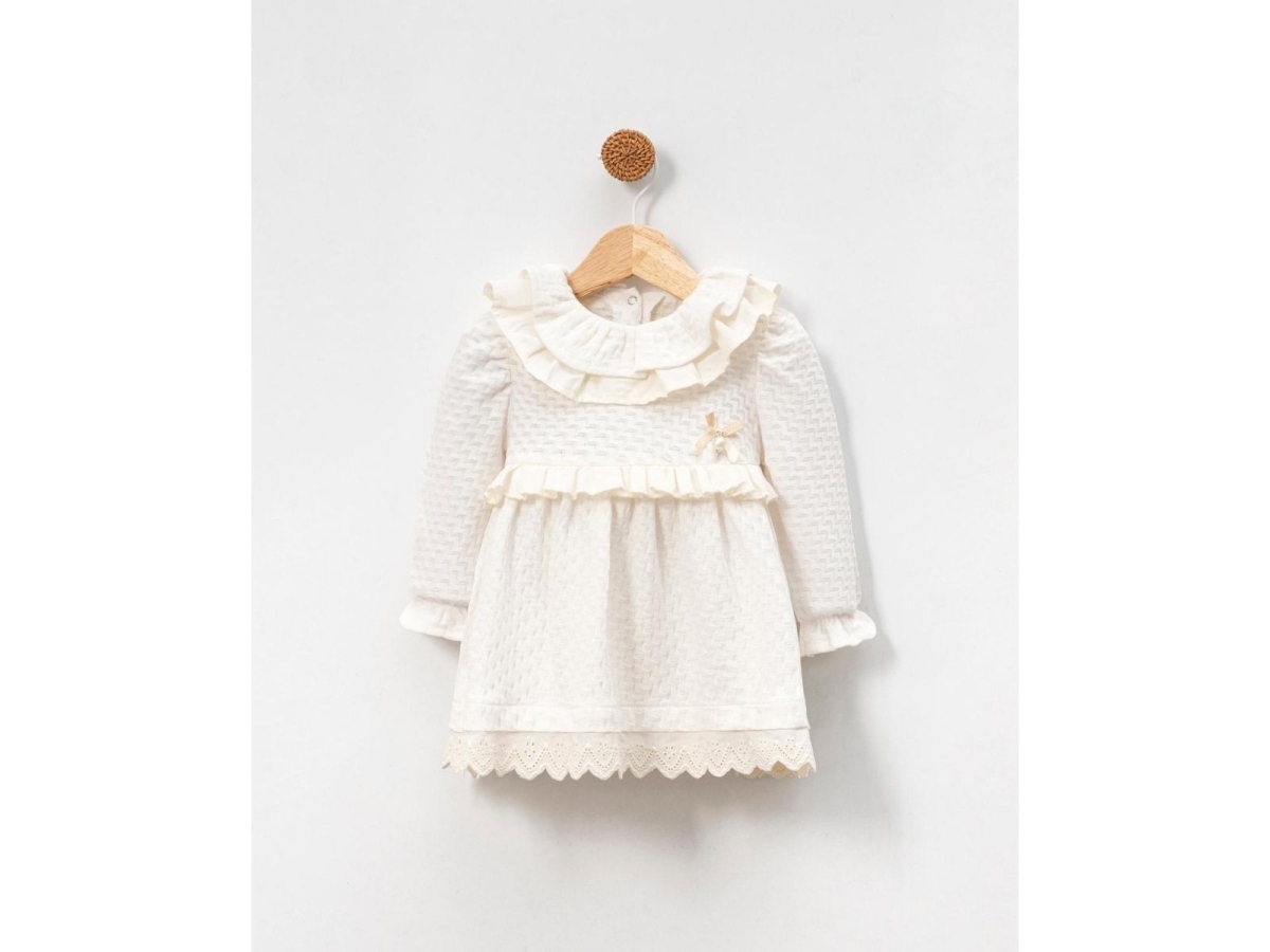 KIZ 6/18 AY İNCİLİ KIZ ELBİSE