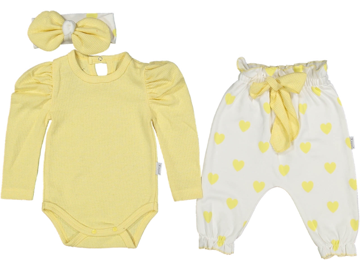 KIZ 6/18 AY KARPUZ KOL KALPLİ 3LÜ TAKIM