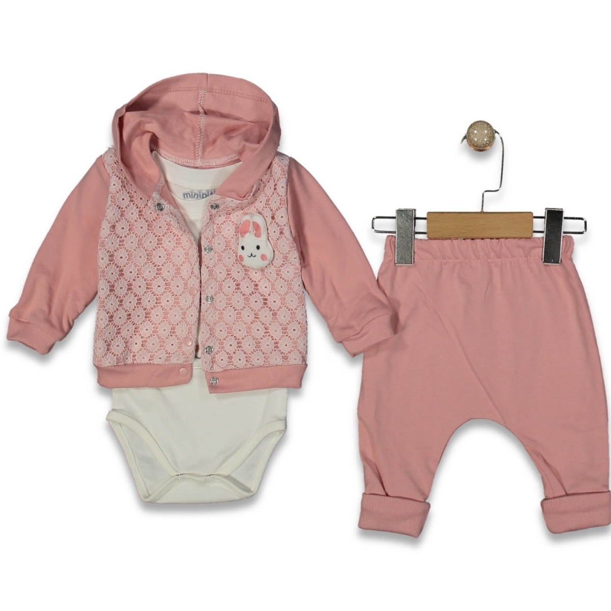 KIZ 6/18 AY TAVŞANLI 3 LÜ ZIBINLI TAKIM