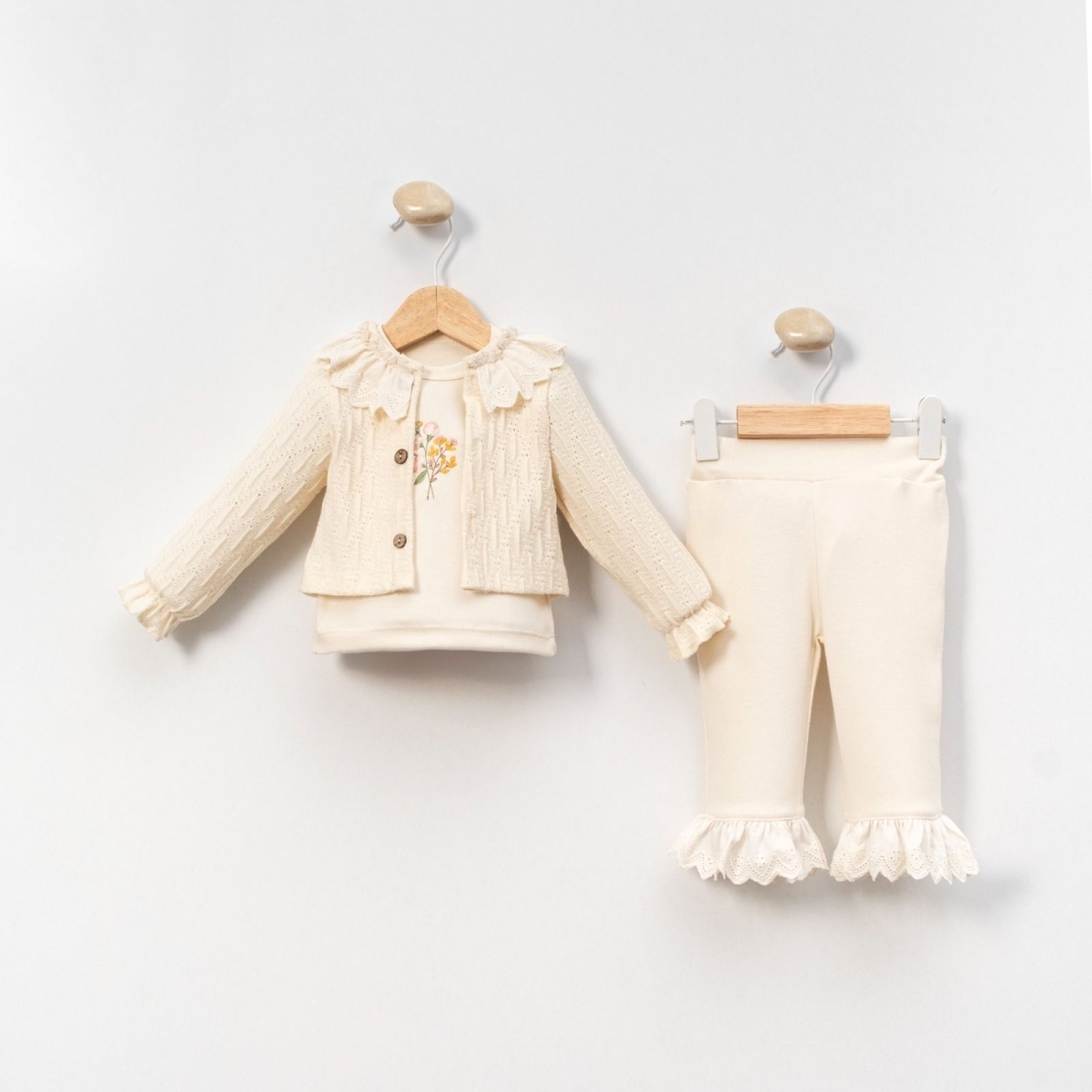 KIZ 6/18 AY TRİKO 3LÜ TAKIM