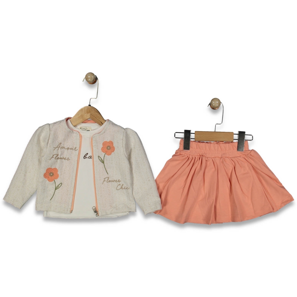 KIZ 6/24 AY BOMLO AMOUR FLOWER ETEKLİ  TAKIM