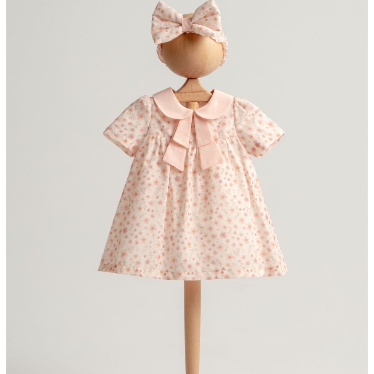 KIZ 6/24 AY ÇİÇEK BASKILI ELBİSE