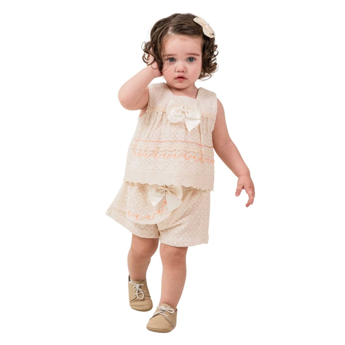 KIZ 6/24 AY FİYONKLU ŞORTLU TAKIM