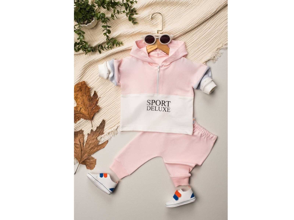 KIZ 6/24 AY SPORT FERMUARLI KAPŞONLU 2İP TAKIM