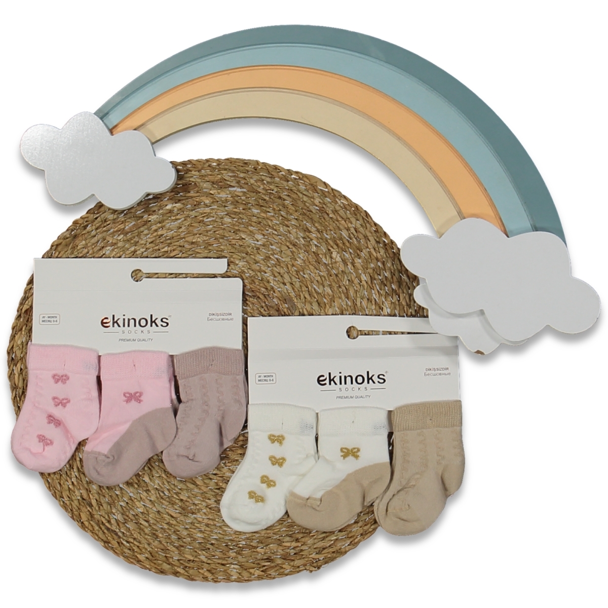 KIZ 6/6 AY 12&#039;Lİ BIRDY DESEN KIZ BEBE MEVSİMLİK SO