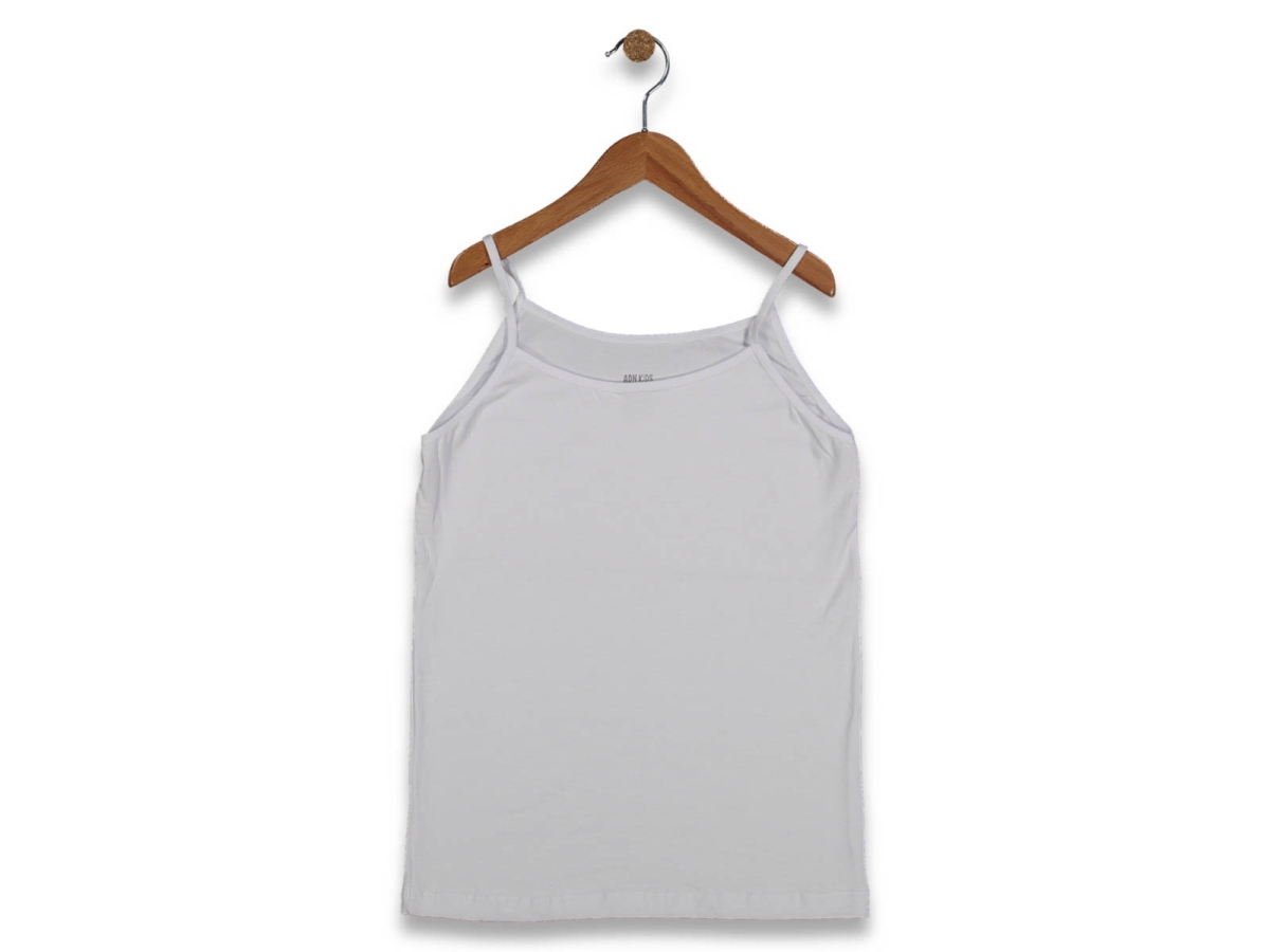 KIZ 6/7 YAŞ BEYAZ ATLET