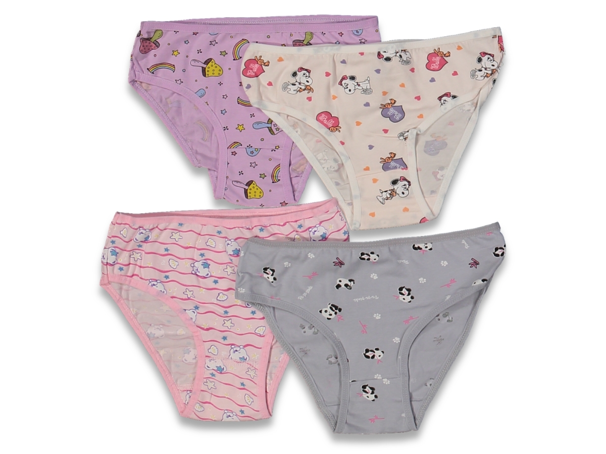 KIZ 6/7  YAŞ KARIŞIK BASKILI 12&#039;Lİ SLİP KİLOT