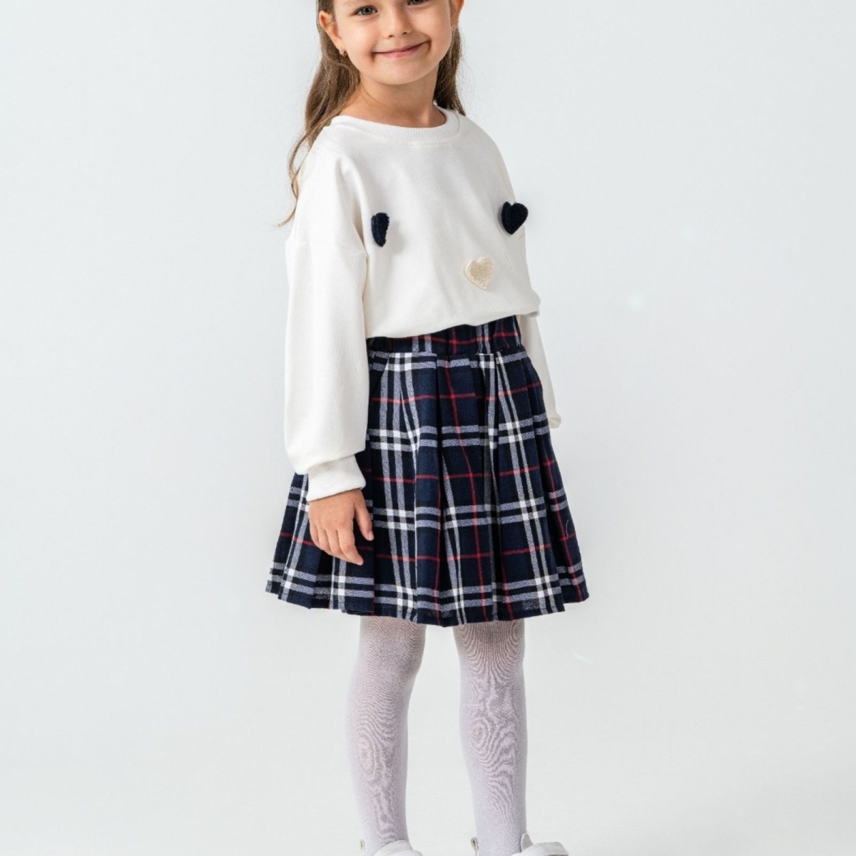 KIZ 6/9 YAŞ EKOSE ETEKLİ ÜÇLÜ TAKIM