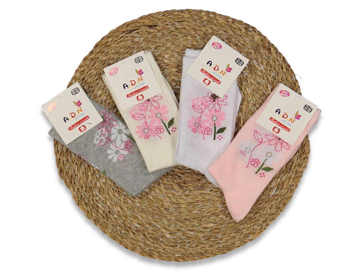 KIZ 7/8 YAŞ DESENLİ SOKET ÇORAP