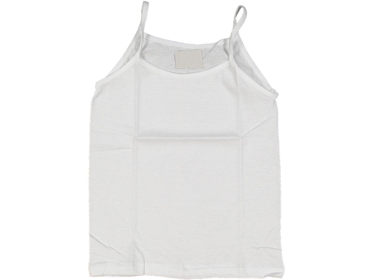 KIZ 8/9 YAŞ BEYAZ TEKLİ ATLET