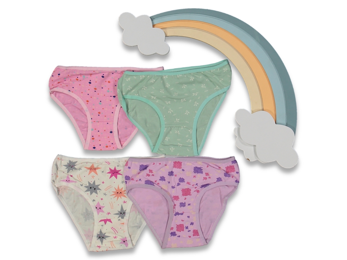 KIZ 8/9  YAŞ KARIŞIK BASKILI 12'Lİ SLİP KİLOT