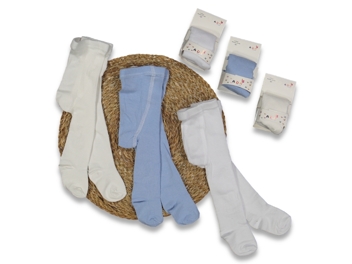 KIZ 9/12  AY DÜZ KÜLOTLU ÇORAP