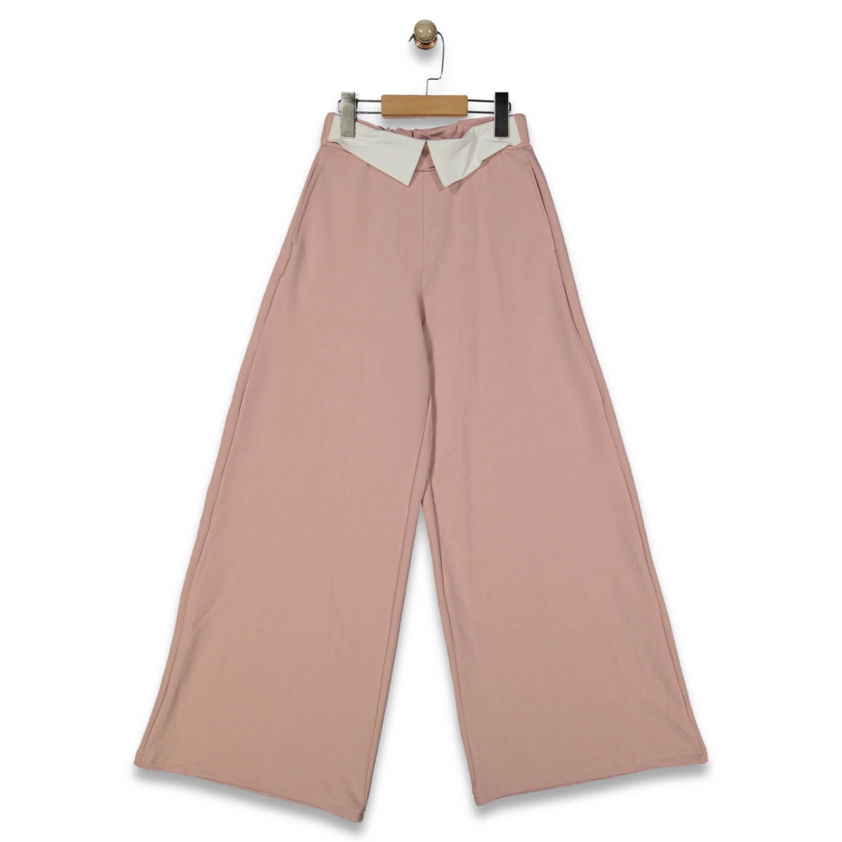 KIZ 9/12 YAŞ GÖMLEK YAKA BAGGY FİT TEK ALT