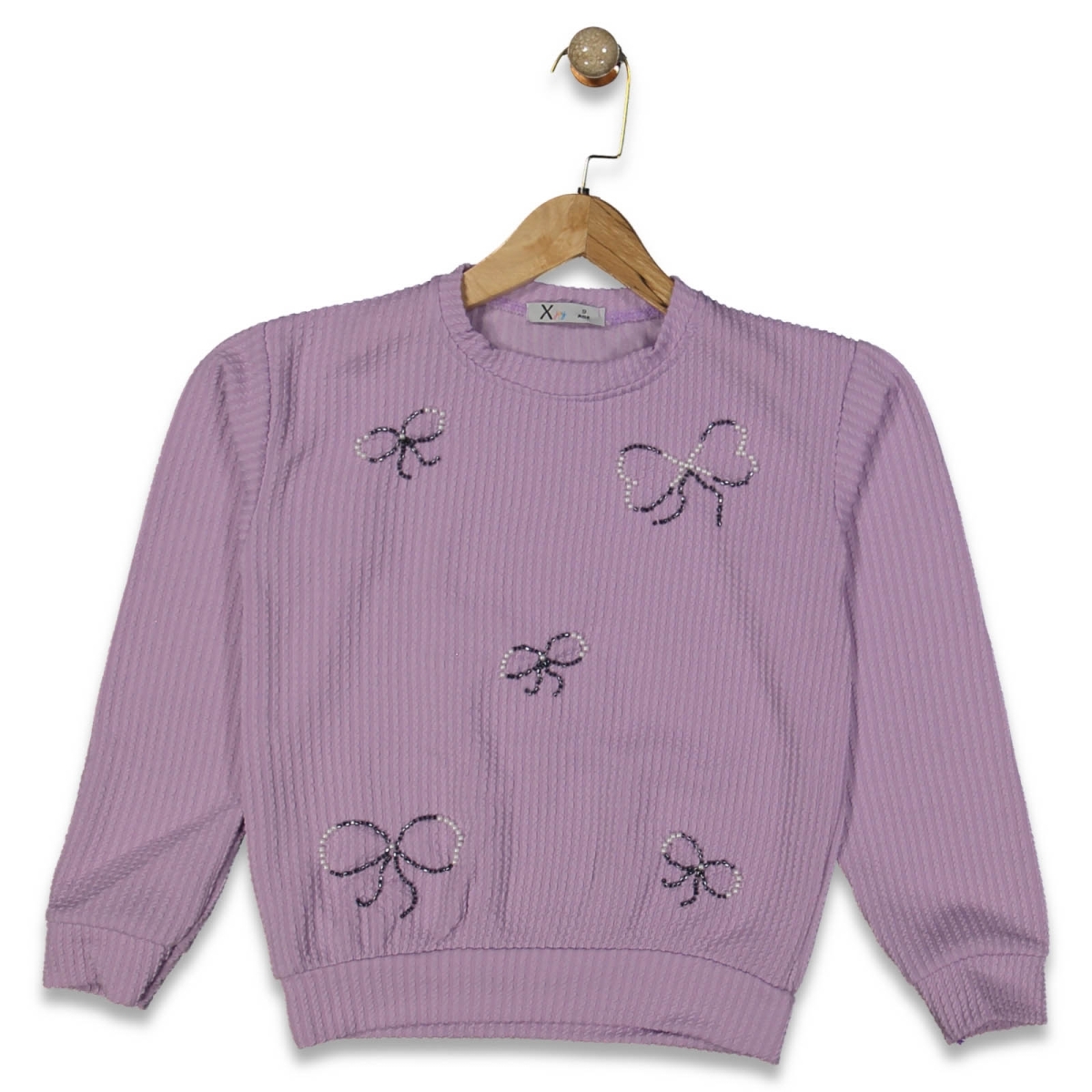 KIZ 9/12 YAŞ İNCİLİ KURDELE BADİ SWEAT