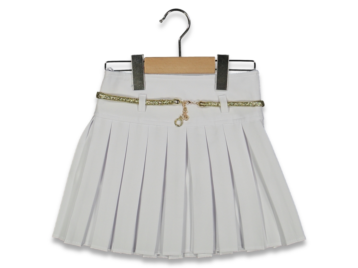 KIZ 9/12 YAŞ KEMERLİ PİLİSELİ ETEK