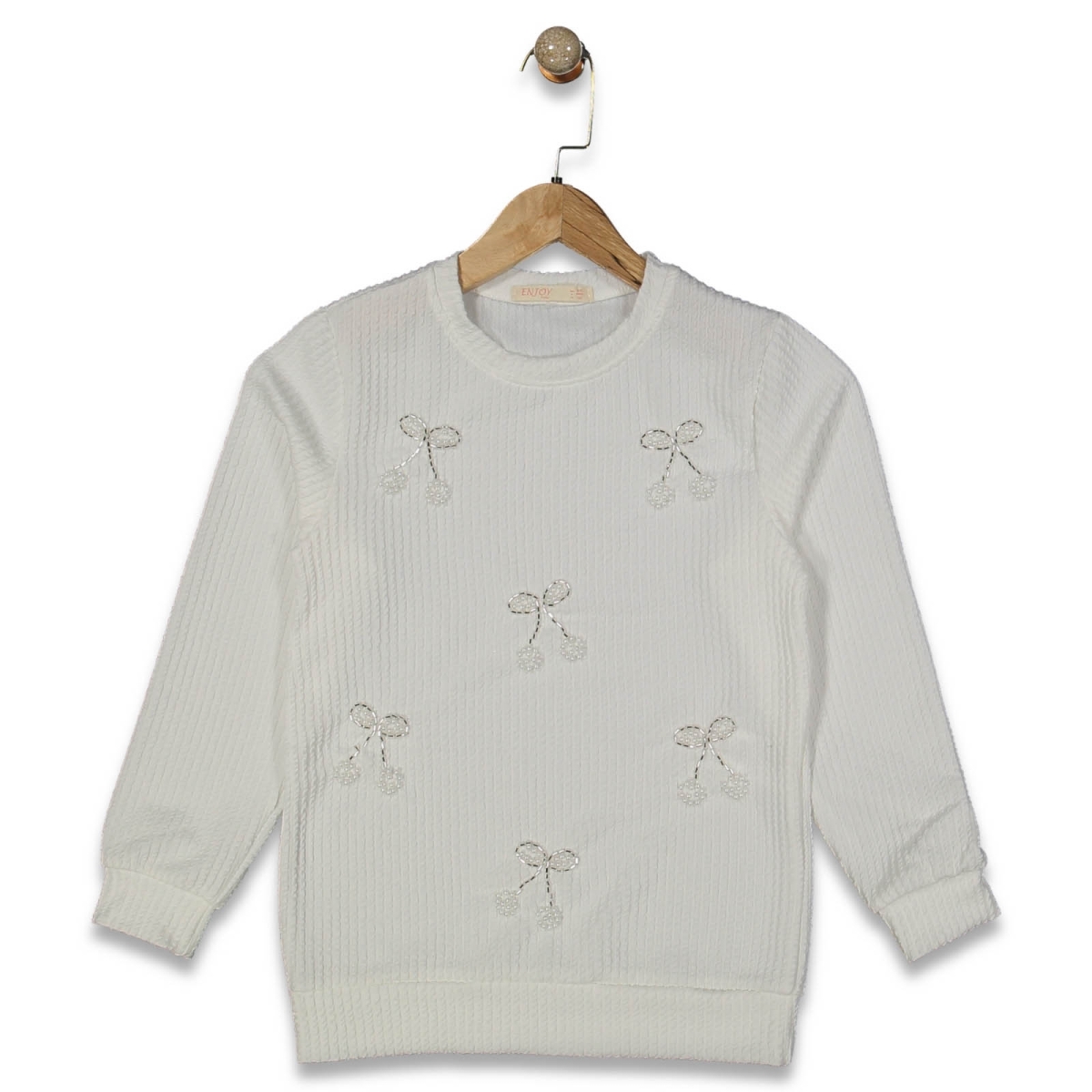 KIZ 9/12 YAŞ KİRAZLI BONCUKLU BADİ