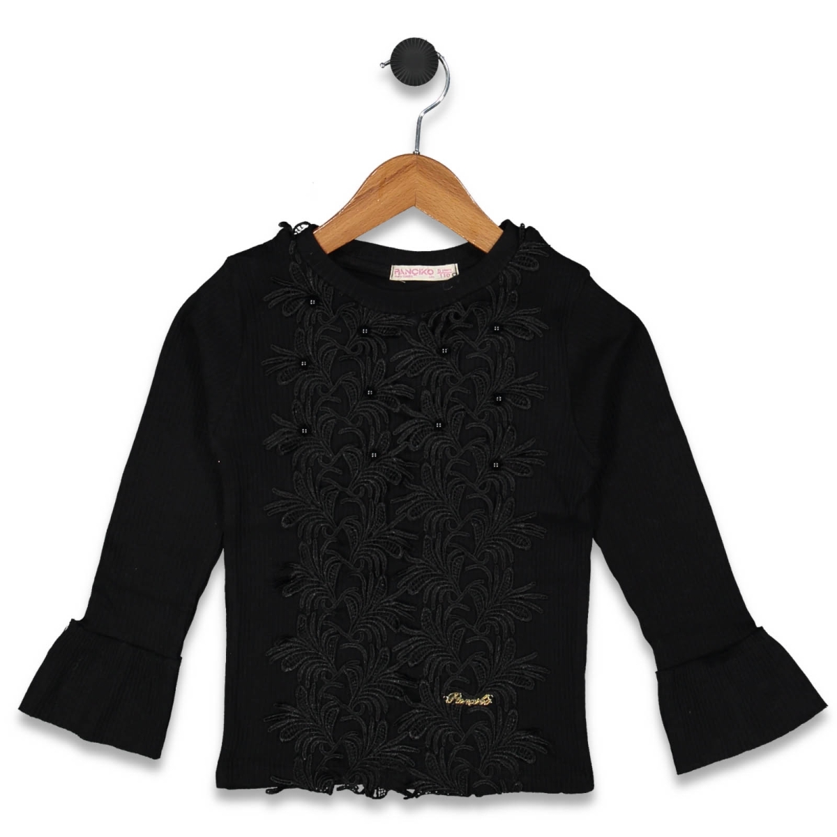 KIZ 9/12  YAŞ ÖNDANTELLİ İNCİLİ TSHİRT