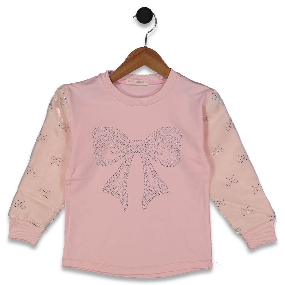 KIZ 9/12  YAŞ TÜL KOLLU FİYONK BASKILI  TSHİRT