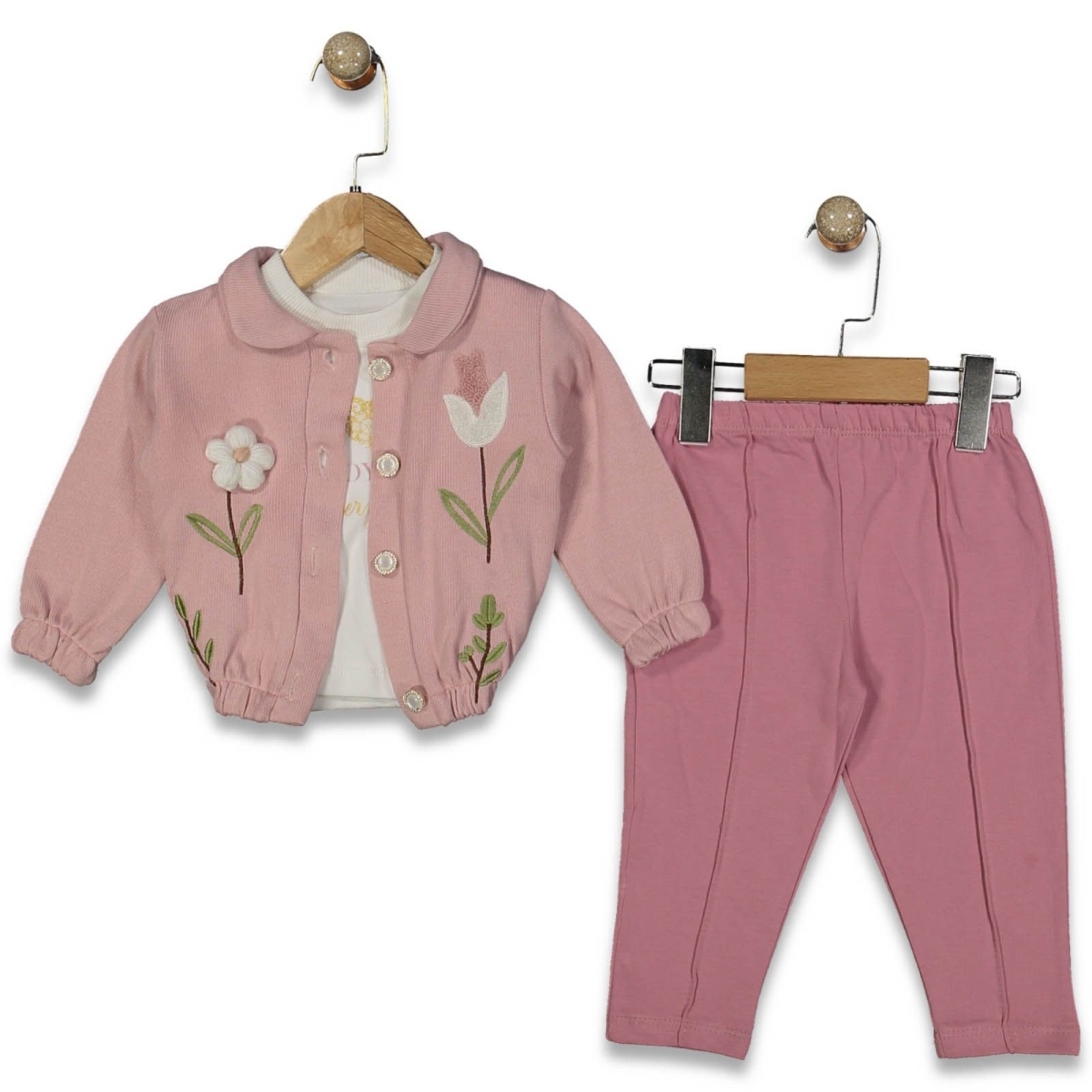 KIZ 9/18 AY TRİKO LALELİ TAKIM