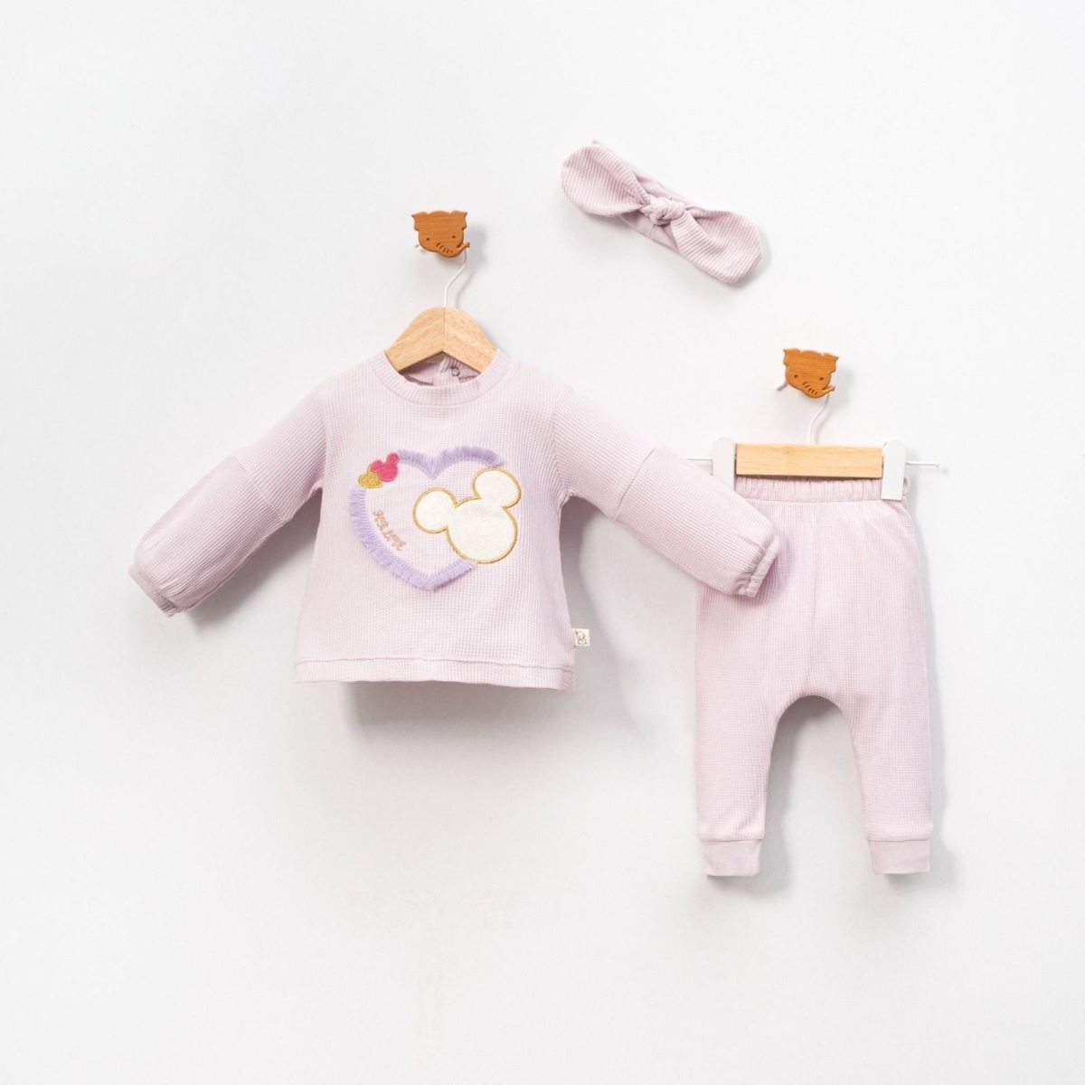 KIZ 9/24 AY BANDANALI 3’LÜ WAFFLE TAKIM