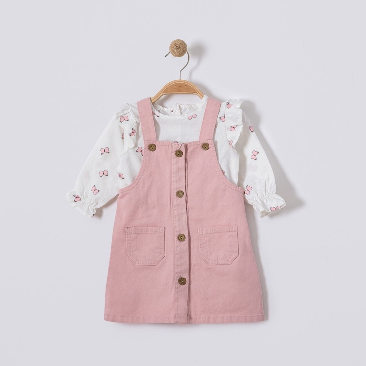 KIZ 9/24 AY BASKILI GÖMLEKLİ JİLE