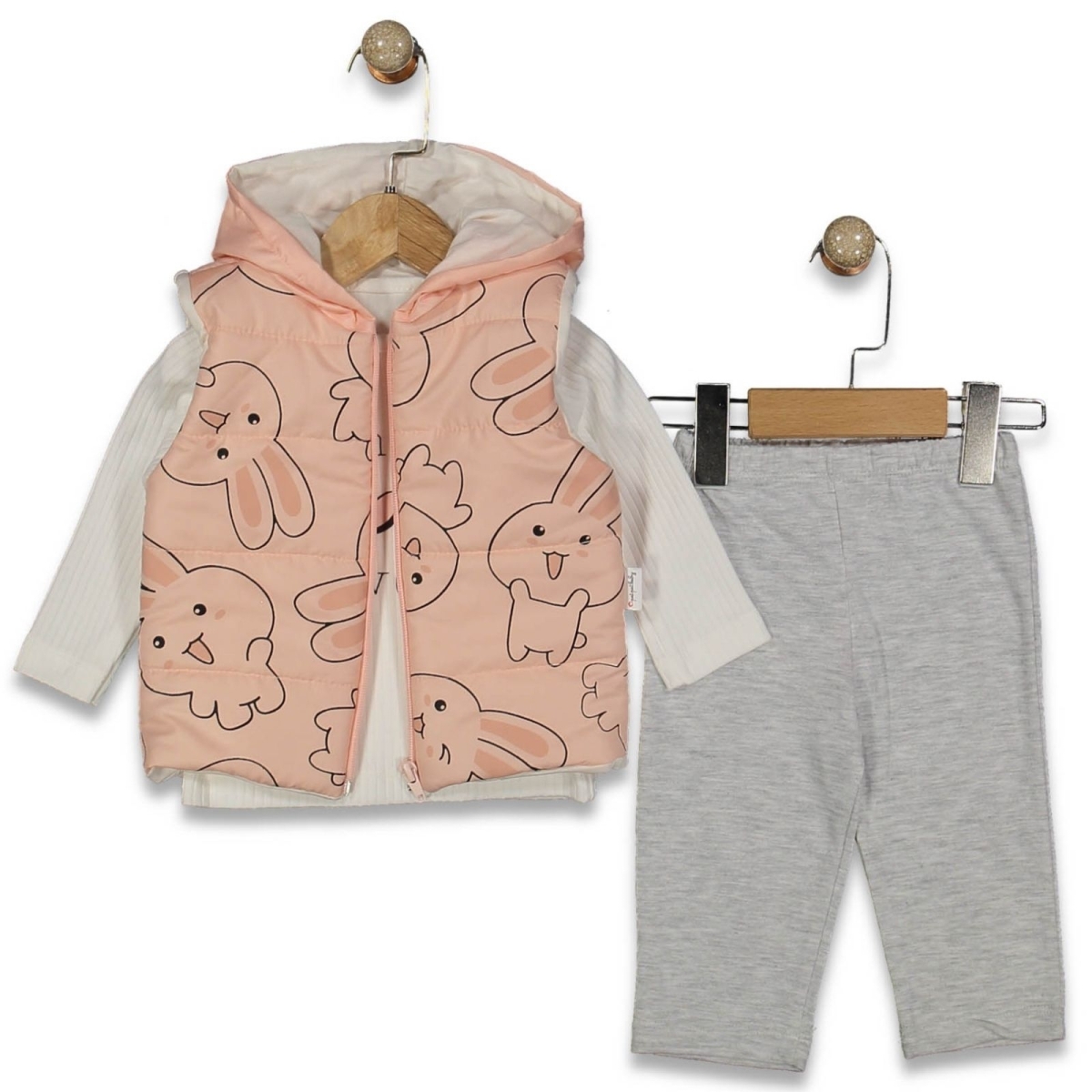 KIZ 9/24 AY BUNNY ELYAFLI ŞİŞME 3’LÜ TAKIM