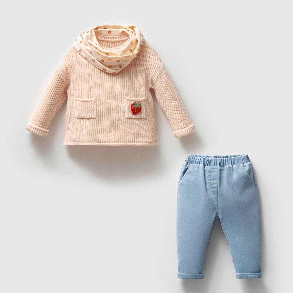 KIZ 9/24 AY CEP DET TRİKO KAZAK KAŞKOL KOT PNT 3&#039;L