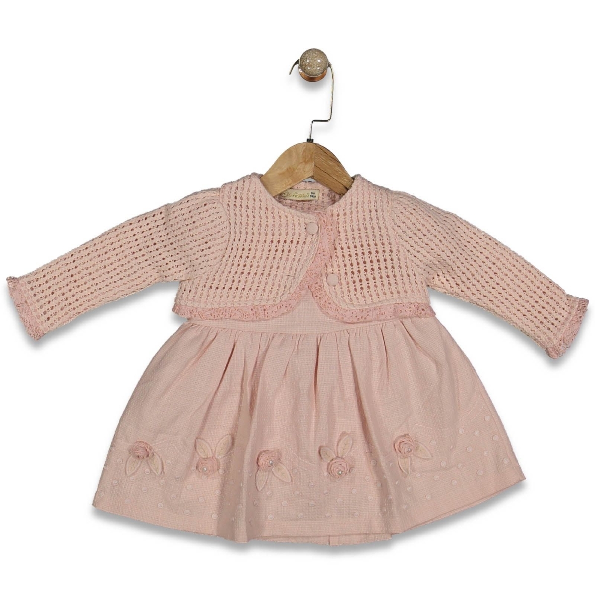 KIZ 9/24 AY DELİKLİ YELEKLİ  TAKIM