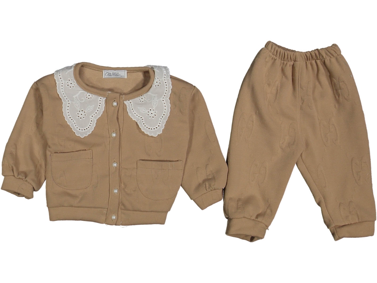 KIZ 9/24 AY FİSTO YAKALI JAKARLI CEPLİ  TAKIM